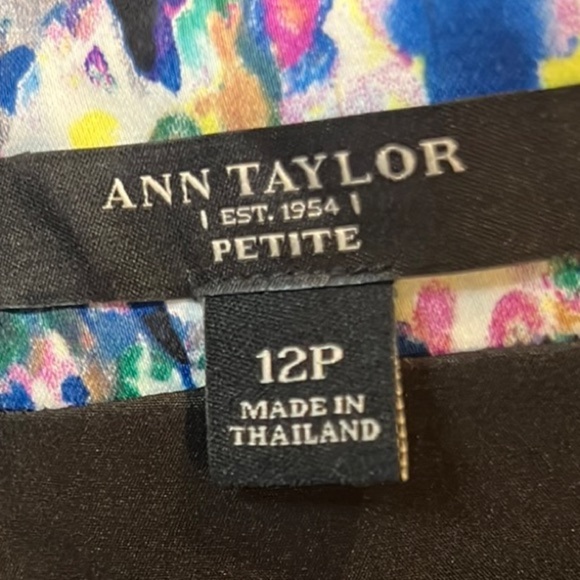 Ann Taylor White and Blue Pencil Skirt Knee-Length size 12P - Picture 2 of 10